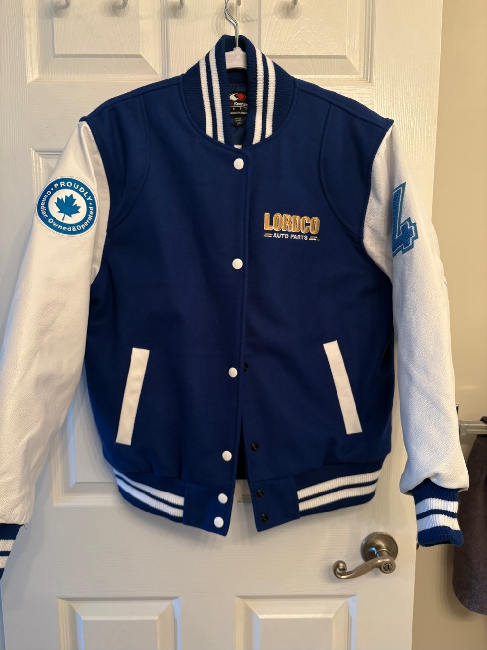Lordco 50th Anniversary Leather Wool Varsity Jacket